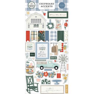 Carta Bella Farmhouse Summer Sticker - Chipboard Accents